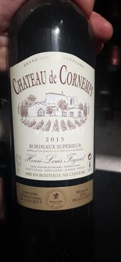 Bordeaux Bordeaux supérieur Château Cornemps 2015