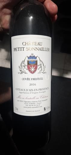 Provence Coteaux de Aix-en-Provence Château Petit Sonnailler Prestige 2016