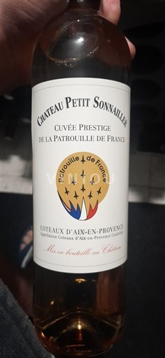 Provence Coteaux d'Aix-en-Provence Château Petit Sonnailler Prestige de la Patrouille de France Không niên vụ
