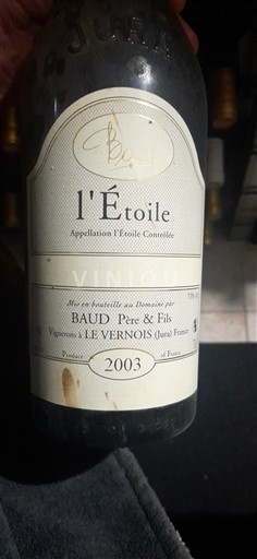 Jura L'Étoile BAUD Père & Fils 2003