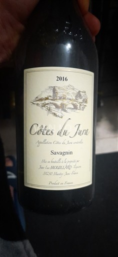 Jura Côtes-du-jura Jean-Luc Mouillard Savagnin 2016