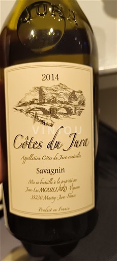 Jura Côtes-du-jura Jean-Luc Mouillard Savagnin 2014