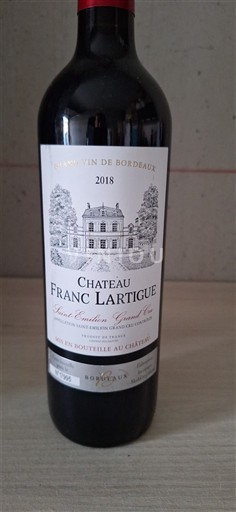 Bordeaux Saint-Émilion Grand Cru Grand Cru Château Franc Lartigue 2018