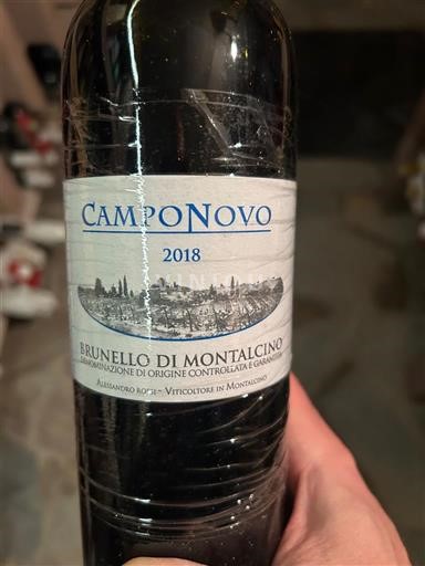Toscana Brunello di Montalcino Camponovo 2018
