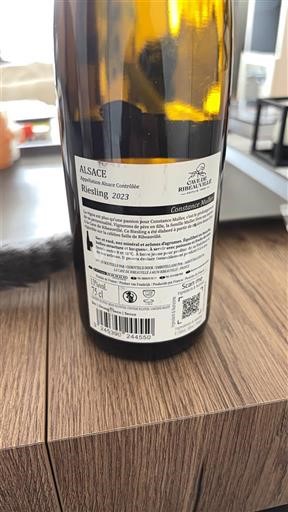 Vin Blanc sec Cave de Ribeauvillé 2023 France Alsace Vin de France