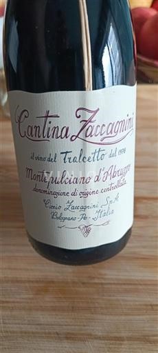 Abruzzen Montepulciano d'Abruzzo Cantina Zaccagnini il vino del Tralcetto Niet-geïntegreerd