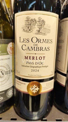 Languedoc và Roussillon Vùng đất Oc Les Ormes de Cambras 2024