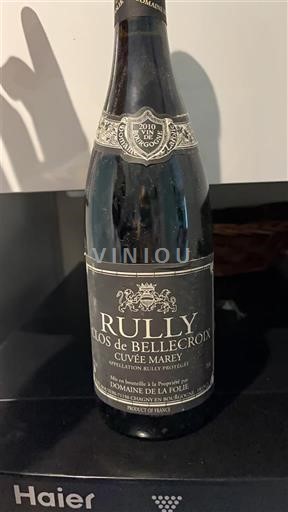 Burgundy Rully Domaine La Folie Clos de Bellecroix Marey 2010
