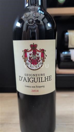 Vin Rouge sec Seigneurs Aiguilhe 2016 France Bordeaux Castillon-côtes-de-bordeaux AOC