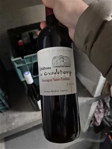 Bordeaux Montagne-saint-émilion Château Grandchamp 2018