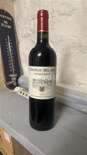 Vin Rouge sec Château Bel-Air 2023 France Bordeaux Pomerol AOC