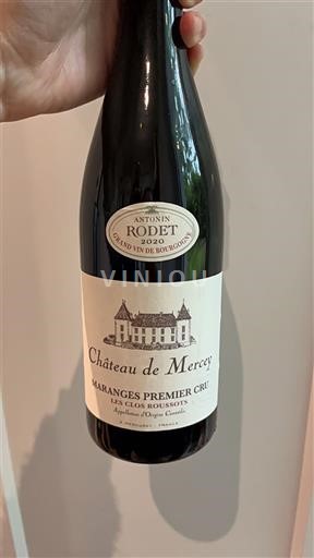 Borgonha Maranges Premier Cru Château Mercey Les Clos Roussots 2020