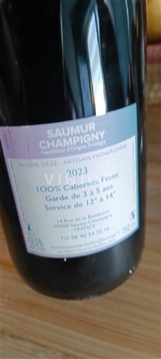 Loirevallei Saumur-champigny Elodie Deze 2023
