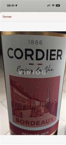 Bordeaux Cordier Enjoy la vie 2015