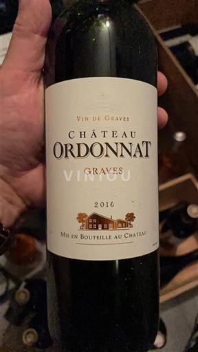 Bordeaux Graves Château Ordonnat 2016