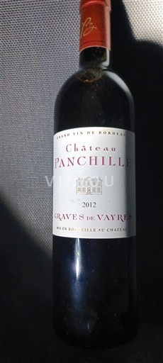Bordeaux Graves-de-vayres Château Panchille 2012