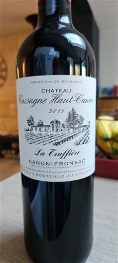 Bordeaux Canon-Fronsac Château Cassagne Haut-Canon La Truffière 2015