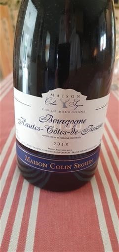 Bourgogne Không được chỉ định Maison Colin Seguin 2018