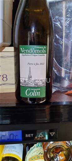 Loire Valley Coteaux du Vendômois Domaine Colin Pierre à feu 2022