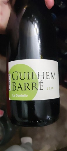 Languedoc Cabardès Domaine Guilhem Barré La Dentelle 2018