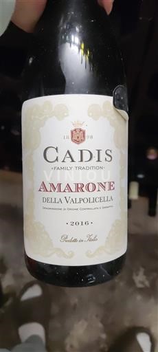 Vénétie Amarone della Valpolicella Cadis 2016