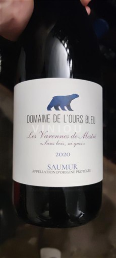 Valle della Loira Saumur Domaine L'Ours Bleu Les Varennes de Molié 2020