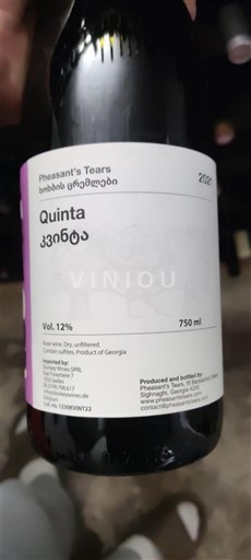 Kakheti Không được chỉ định Pheasant's Tears Quinta 2020