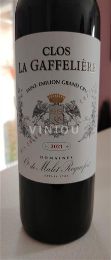 Burdeos Saint-Émilion Gran Cru Grand Cru Clos La Gaffelière 2021