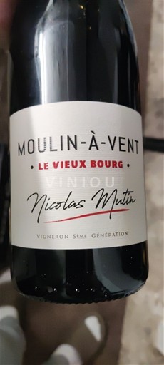Beaujolais Moulin-à-vent Nicolas Mutin Le Vieux Bourg 2023