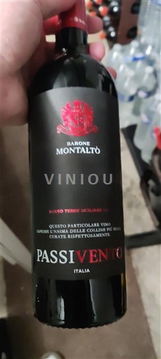 Sicilia Sicily Barone Montalto Passivento 2022
