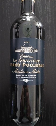 Bordeaux Moulis-en-Médoc Château La Gravière Grand Poujeaux 2021
