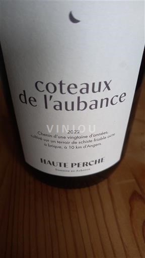 Thung lũng sông Loire Coteaux-de-l'aubance Haute Perche 2022