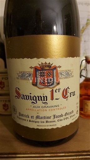 Bourgondië Savigny-lès-Beaune Premier Cru Patrick et Martine Jacob-Girard Aux Gravains Niet-geïntegreerd