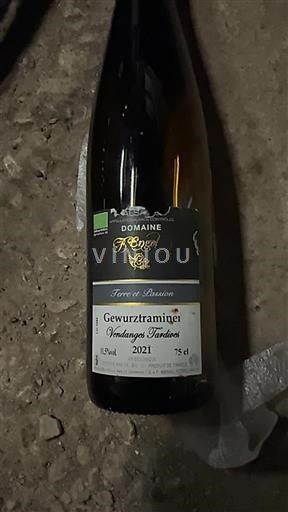Alsace Vendanges Tardives Domaine Engel et Fils Terre et Passion 2021