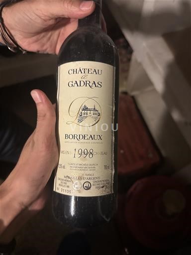 Bordeaux Château Gadras 1998