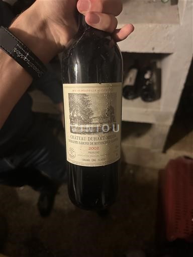 Bordeaux Pauillac Grand Cru Château Duhart-Milon 2002