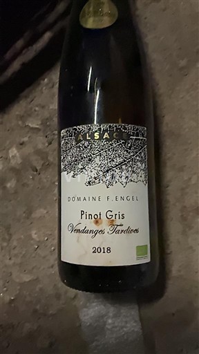 Alsazia Pinot grigio Vendanges Tardives Domaine F. Engel 2018