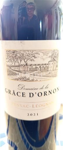 Bordeaux Pessac-Léognan Domaine La Grâce Ornon 2021