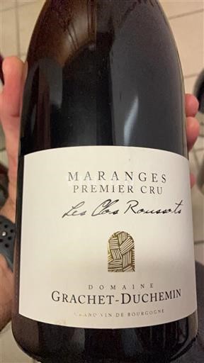 Borgonha Maranges Premier Cru Domaine Grachet-Duchemin Les Clos Roussots Não Sazonado