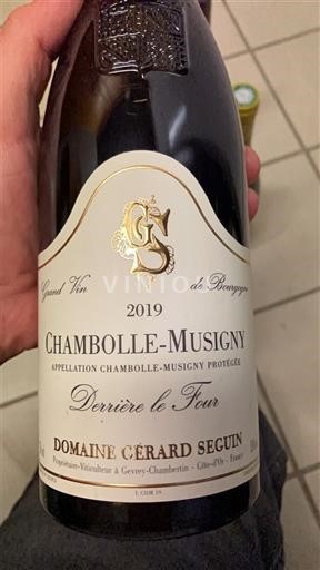 Bourgogne Chambolle-Musigny Domaine Gérard Seguin Derrière le Four 2019