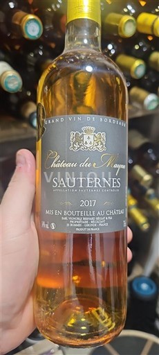 Bordeaux Sauternes Château Mayne 2017