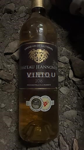 Burdeos Sauternes Château Jeannonier 2016