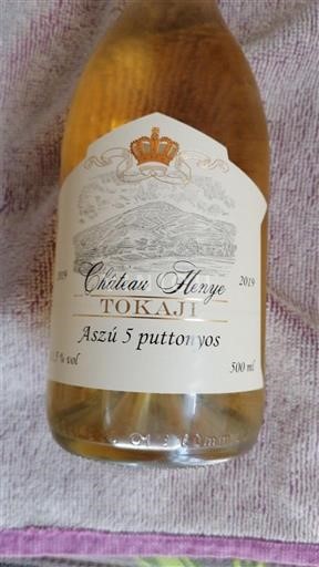 Tokaj Không được chỉ định Château Henye Aszú 5 puttonyos 2019