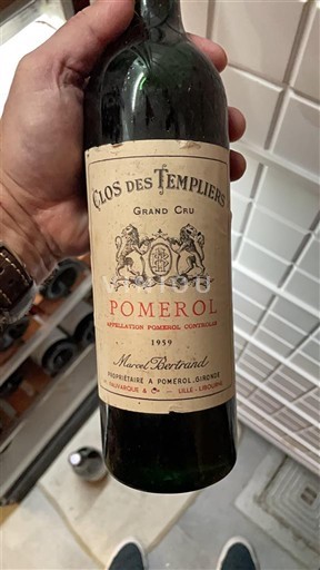 Bordeaux Pomerol Clos des Templiers 1959
