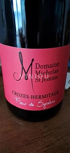 Vale do Ródano Crozes-Hermitage Michelas St Jemms Fleur de Syrahne Não Sazonado