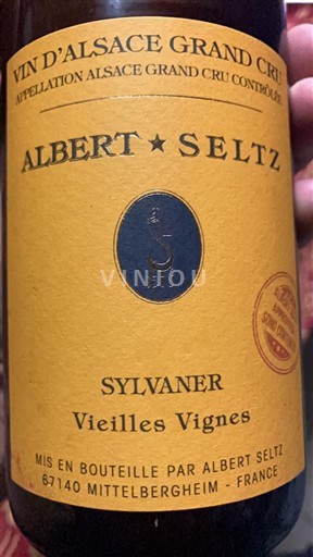 Alsace Alsace Grand Cru Grand Cru Albert Seltz Vieilles Vignes Không niên vụ