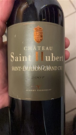 Burdeos Saint-Émilion Gran Cru Grand Cru Château Saint Hubert 2007