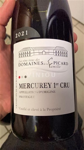 Burgundi Mercurey Premier Cru Domaine S Famille Picard 2021