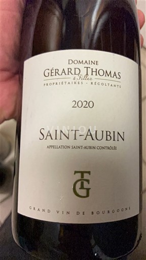 Burgundy Saint-Aubin Domaine Gérard Thomas & Filles 2020