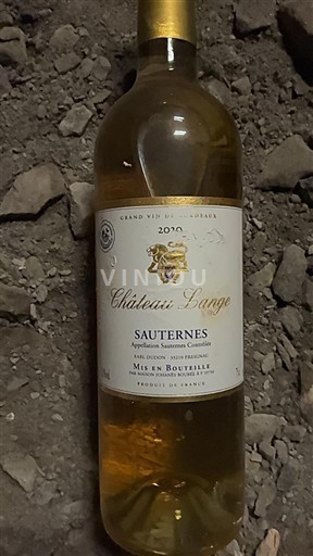 Bordeaux Sauternes Château Lange 2020